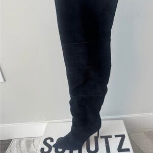 SCHUTZ Women's Black Over-the-Knee Boots